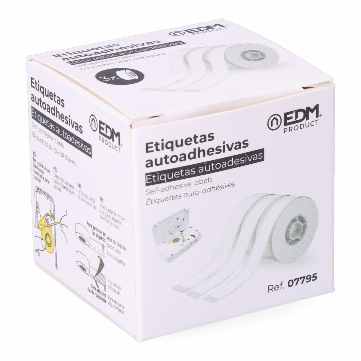 Printer Paper EDM 07795 07796 White Replacement Thermal Printer 3 Units-1