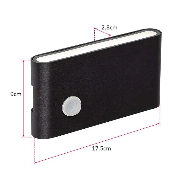 12W LED Motion Sensor Porch Lights | IP54 Outdoor Security~4497-1