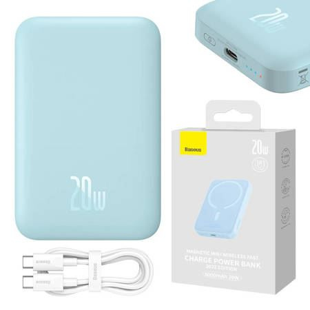 BASEUS POWER BANK KABEL USB-C 6000mAh 20W MagSafe (PPCX130003)-0