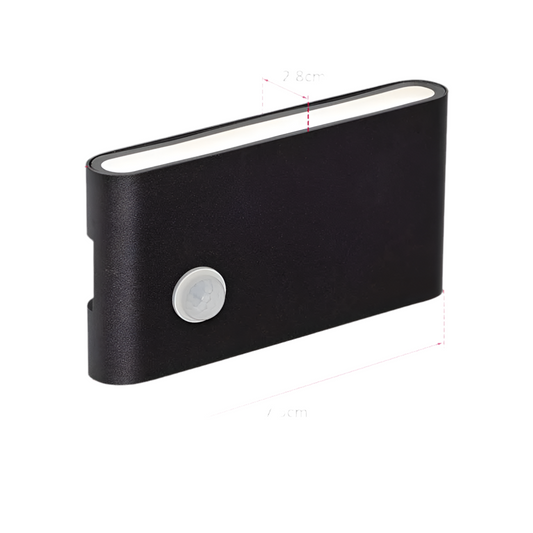 BrightGuard™ 12W Motion Porch Light – IP54 Outdoor LED Security