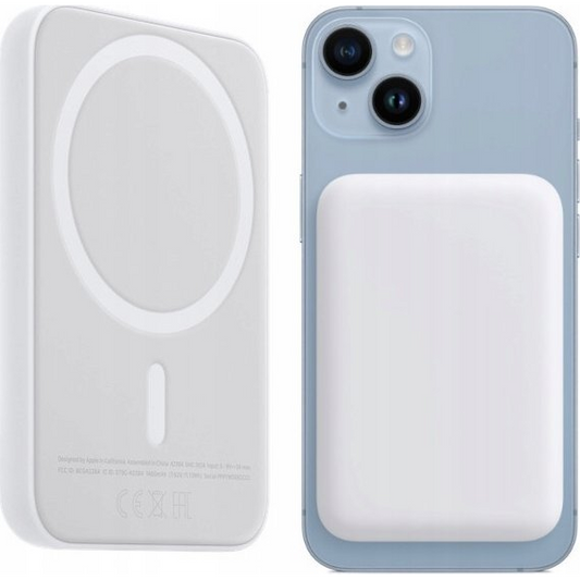 Powerbank . ECOBOX POWER BANK 5000MAH BIAŁY MAGSAFE BEZPRZEWODOWY (35416)-0